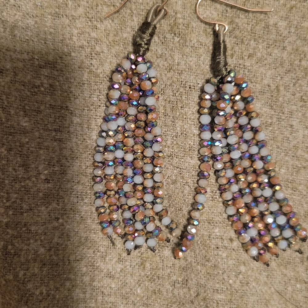 Elegant Multicolor Beaded Earrings